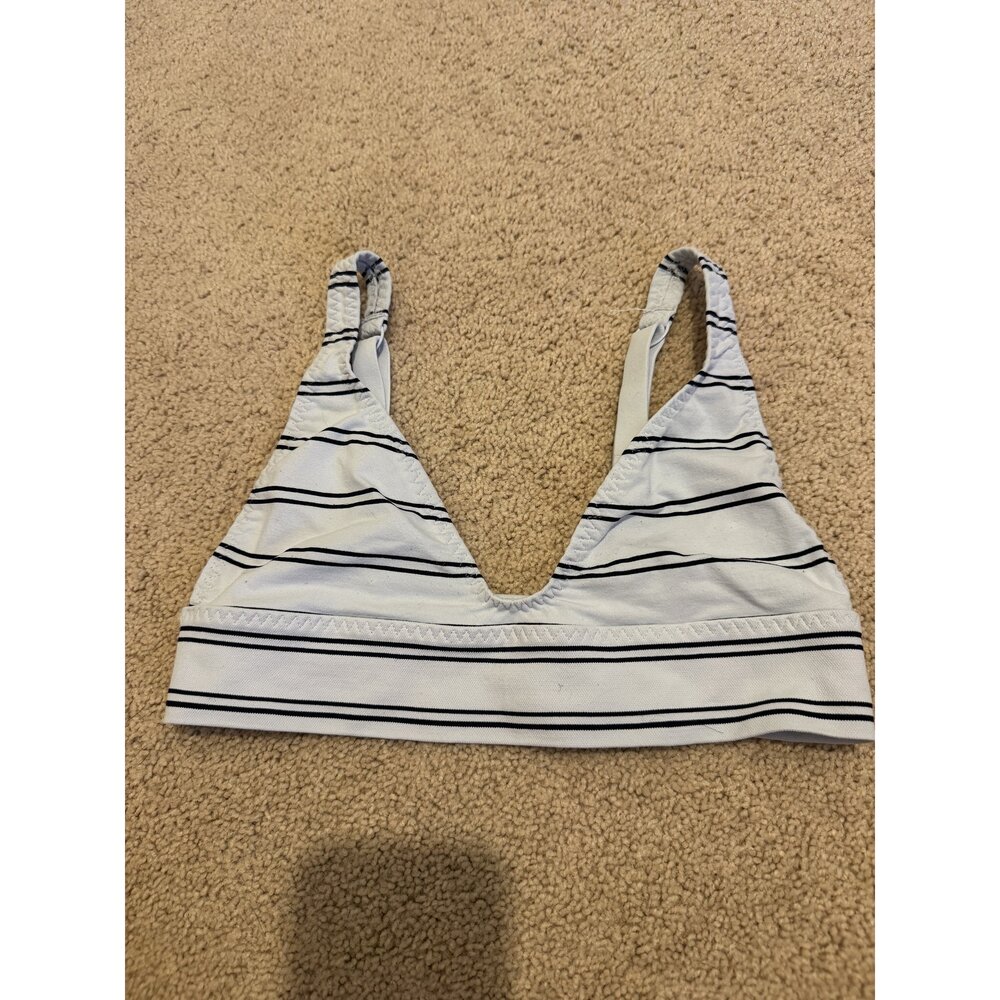 Aritzia Intimately Strappy Cami - Size XS/S - White Navy Stripe